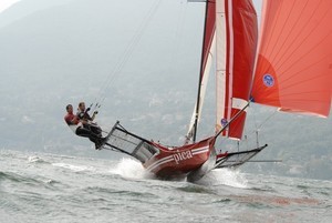Pica (GBR) 2008 18 footer European Season Lake Como photo copyright Christophe Favreau http://christophefavreau.photoshelter.com/ taken at  and featuring the  class
