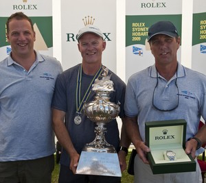 Andrew Saies and Crew from TWO TRUE Final Prizegiving Ceremony at the Royal Yacht Club of Tasmania photo copyright  Rolex/ Kurt Arrigo http://www.regattanews.com taken at  and featuring the  class