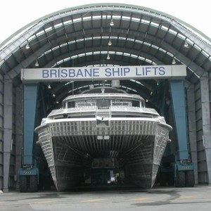 Brisbane Marine Industry Park is undergoing expansion and construction. photo copyright Jeni Bone taken at  and featuring the  class