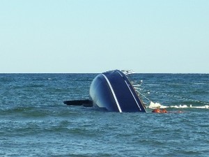 sinking sailboat photo copyright SW taken at  and featuring the  class