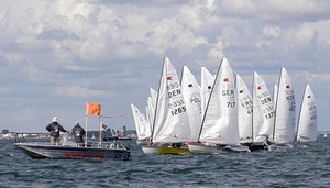 Race Start - 2009 OK dinghy World Championships photo copyright Mary Reddyhoff taken at  and featuring the  class