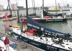 Volvo Ocean fleet at Gunwharf, Portsmouth photo copyright Volvo Ocean Race http://www.volvooceanrace.com taken at  and featuring the  class
