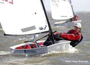 Optimist Dutch and Belgian teams on the Haringvliet photo copyright Optimist taken at  and featuring the  class