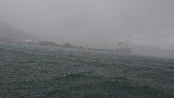Heavy Rain disrupts wind and sailing - 2010 Winter Match Racing Championships © Roger Cook