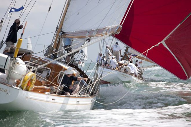 23nd July 2010 British Classic Yacht Club Panerai Cowes Regatta <br />
 <br />
Picture shows the sloop 