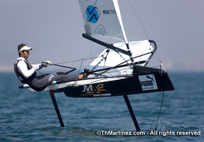 2010 PUMA Moth Worlds Day 5. Race 8. ARNAUD PSAROFAGHIS (SUI 3 &copy; Thierry Martinez http://www.thmartinez.com