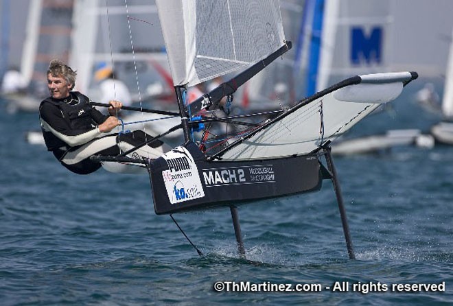Day 6. Race 10. <br />
ANDREW MCDOUGALL (AUS 3380 - 2010 PUMA Moth Worlds © Thierry Martinez http://www.thmartinez.com