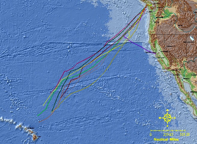 Vic-Maui Tracking July 14th 2010 - Vic-Maui Yacht Race 2010 © Vic-Maui -