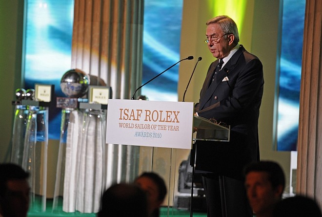 HM King Constantine of Greece, host of the evening &copy;  Rolex/ Kurt Arrigo http://www.regattanews.com