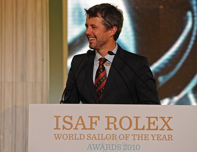 HRH Crown Prince Frederik, announces the male winner &copy;  Rolex/ Kurt Arrigo http://www.regattanews.com
