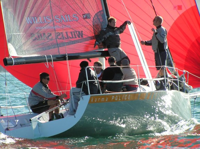 Karma Police, the Shaw 9 owned by the designer, Rob Shaw - HSBC Premier Coastal Classic © Cathy Vercoe LuvMyBoat.com http://www.luvmyboat.com