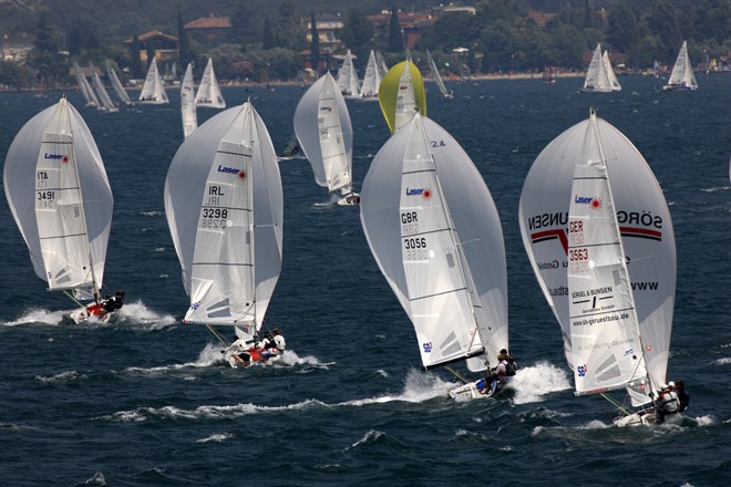 Day 3, Circolo Vela Torbole, Lake Garda, Italy - Volvo Laser SB3 World Championship 2010 © Stefano Grasso