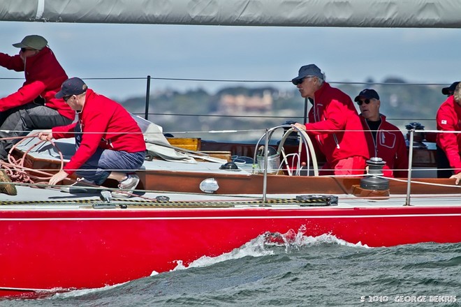 American Eagle with Ted Turner and Gary Jobson  -  12 Metre North American Championships Sept 15-17, 2010 © George Bekris http://www.georgebekris.com