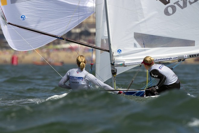 Penny Clark-Katrina Hughes - Delta Lloyd 470 World Championships ©  Richard Langdon/Skandia Team GBR