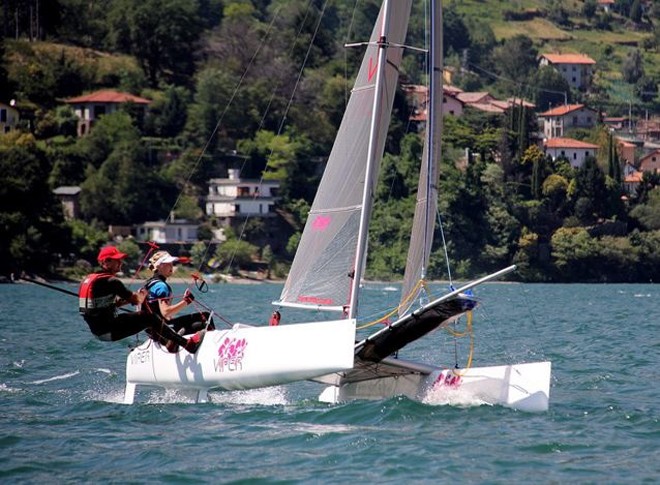 Froukje Feenstra and Darren Bundock - F16 Euro Challenge 2010 © Marco Lazzetta