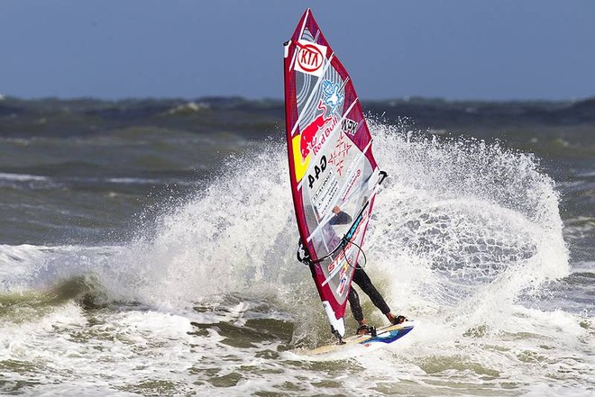 Koster frontside - KIA Cold Hawaii PWA World Cup, Denmark ©  John Carter / PWA http://www.pwaworldtour.com