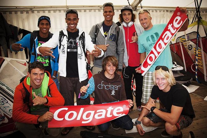 The freestyle crew gather - PWA Colgate World Cup Sylt 2010 ©  John Carter / PWA http://www.pwaworldtour.com