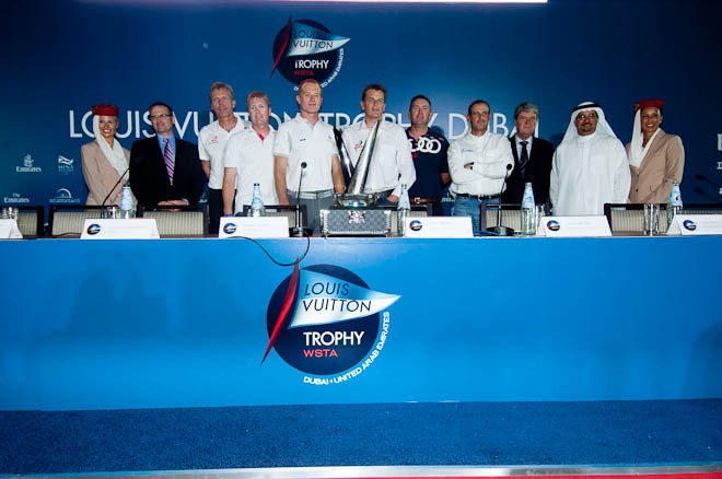 Opening Ceremony press conference for the Louis Vuitton Dubai regatta.  © Chris Cameron/ETNZ http://www.chriscameron.co.nz