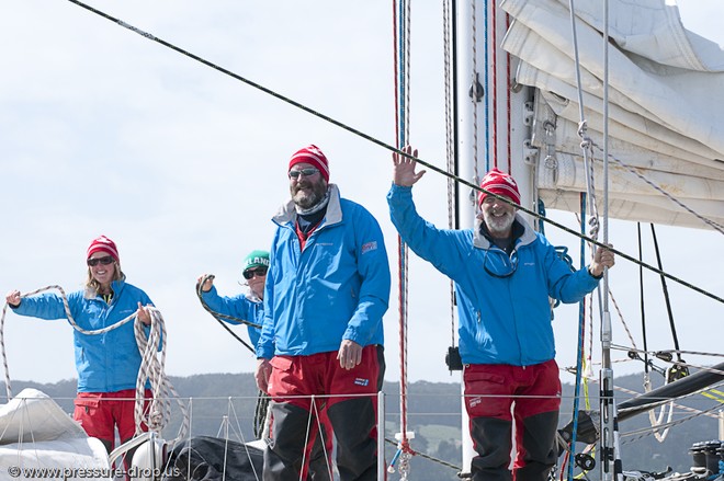 2010 Clipper Around the World Race, Cape Breton Island finishes Leg 7 at San Francisco © Erik Simonson/ h2oshots.com