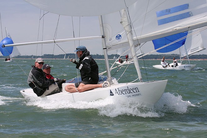 Jensen Leads - - 2010 Dragon Edinburgh Cup Day 1 © Fiona Brown http://www.fionabrown.com