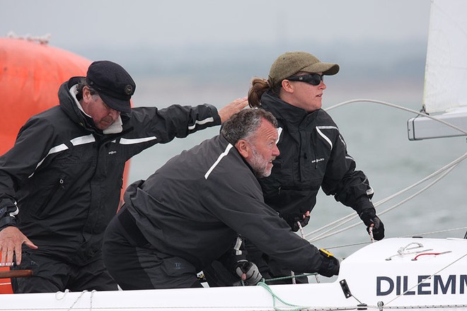Dilema Hoist the Spinnaker - Dragon UK South Coast Championship 2010 © Fiona Brown http://www.fionabrown.com