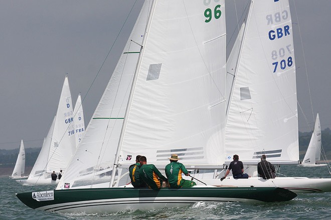 Fleet Upwind - Dragon UK South Coast Championship 2010 © Fiona Brown http://www.fionabrown.com