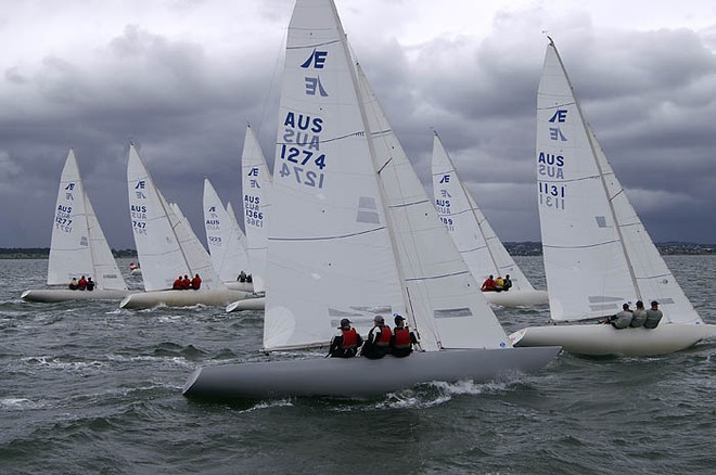  Race start - Etchells Pre-Nationals – Racing Abandoned © Teri Dodds http://www.teridodds.com