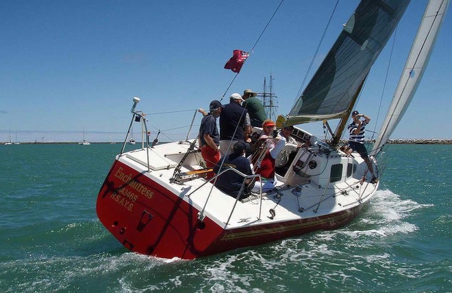 Designed and built by her Skipper, John Muirhead, they are very much looking forward to<br />
being involved in these new-to-them waters - Ocean Racing Club of Victoria - Tassie Trio Launch ©  John Curnow