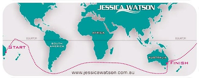 jessica watson travel route