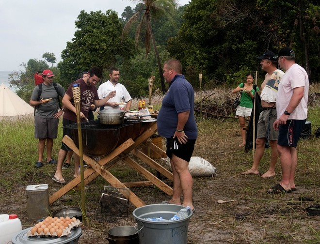 Neptune Regatta 2011. Bacon sarnies, the breakfast of champions. © Guy Nowell http://www.guynowell.com