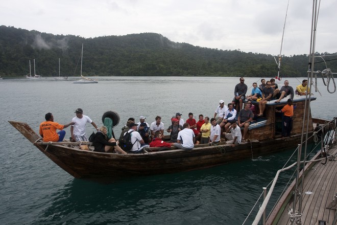 Neptune Regatta 2011. The stylish way to travel at Pulau Buaya.   © Guy Nowell http://www.guynowell.com