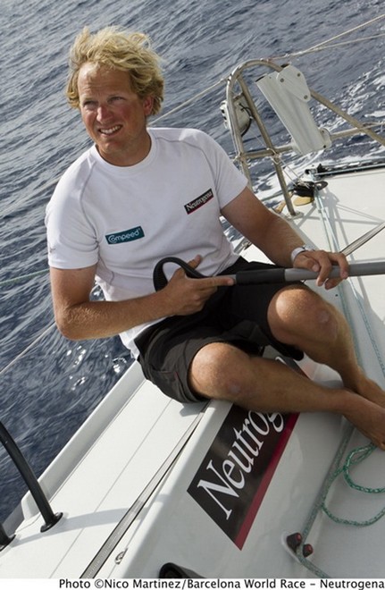 Ryan Breymaier is the only U.S. competitor in the Barcelona World Race.  © Nico Martinez http://www.nicomartinez.com
