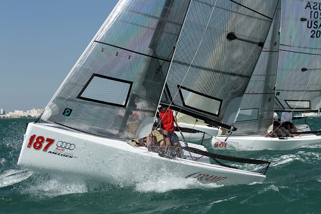 Audi Melges 20, Start of Race 3 - Audi Melges 20 Miami Winter Series  © 2010 JOY / International Audi Melges 20 Class Association http://melges20.com/
