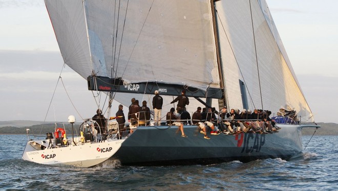 SuperMaxi 30 Team ICAP Leopard, helmed by Mike Slade during the J.P. Morgan Asset Management Round the Island Race 2010. © onEdition http://www.onEdition.com
