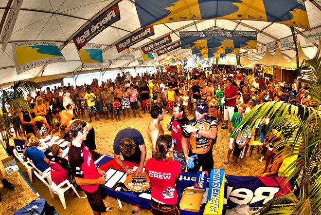 Registration - PWA Sotavento, Fuerteventura Grand Slam ©  John Carter / PWA http://www.pwaworldtour.com