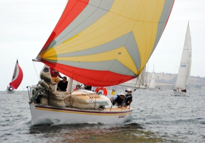 Rousabout (Graham Inglis) competing the 9-metre division of the Derwent Sailing Squadron final pennant day on Saurday ©  Andrea Francolini Photography http://www.afrancolini.com/