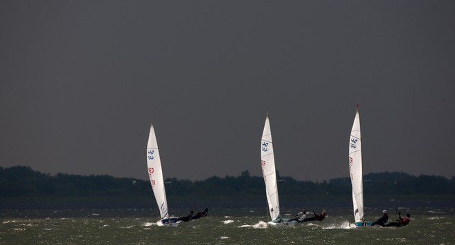 Medemblik - the Netherlands, May 28th 2010. Delta Lloyd Regatta in Medemblik (26/30 May 2010). Day 3. 470 men. - Delta Lloyd Regatta 2010 © Sander van der Borch http://www.sandervanderborch.com
