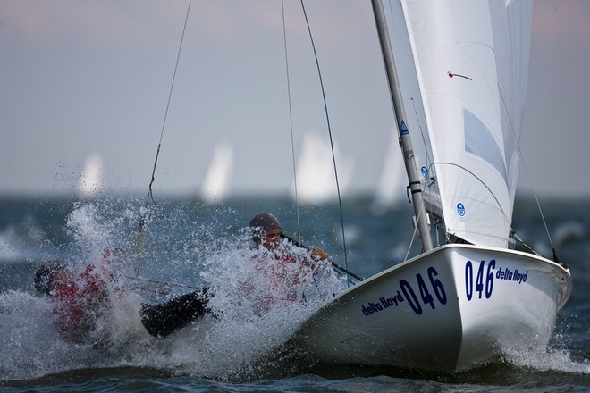 Medemblik - the Netherlands, May 28th 2010. Delta Lloyd Regatta in Medemblik (26/30 May 2010). Day 3. 470 men. - Delta Lloyd Regatta 2010 © Sander van der Borch http://www.sandervanderborch.com