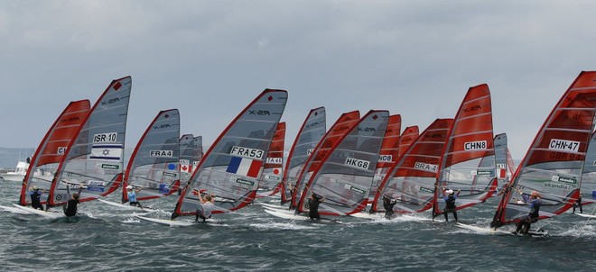 RS:X W class on day 5 of the Skandia Sail for Gold Regatta.<br />
<br />
 © onEdition http://www.onEdition.com