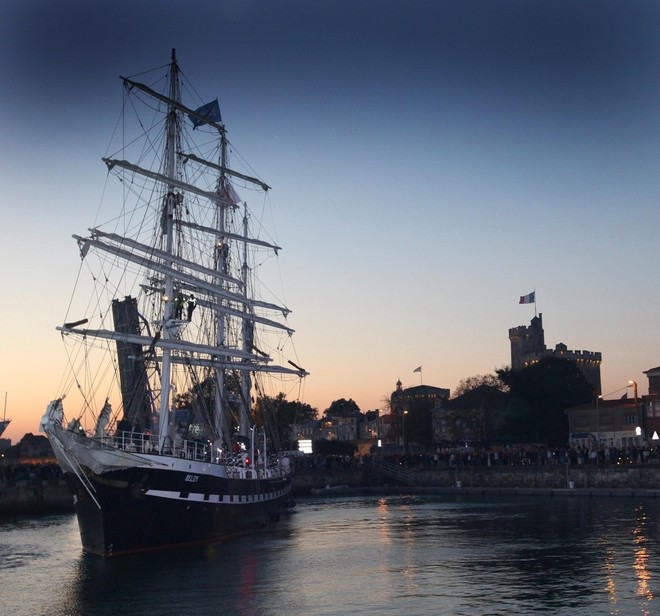 The Belem in the Bassin des Chalutiers © Velux 5 Oceans 
