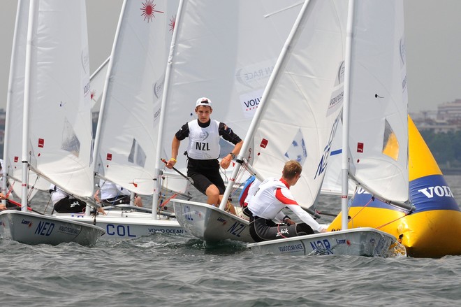 The Laser Boys class on day 1 of the Volvo Youth Sailing ISAF World Championships 2010, in Istanbul, Turkey <br />
 <br />
 © David Neale http://www.volvooceanrace.org