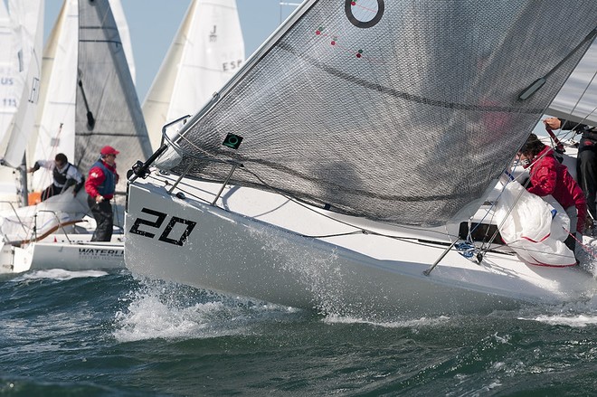  The 2010 J/80 World Championship, hosted by Sail Newport and Ida Lewis Yacht Club, Newport, RI.<br />
 Race day 4 and back outside today with some spectacular sailing conditions and sailing to be seen. This image belongs to  ©WWW.OUTSIDEIMAGES.COM <br />
Photo Credit must read © PAUL TODD/OUTSIDEIMAGES.COM or a 50 Euro fee is charge &copy; Paul Todd/Outside Images http://www.outsideimages.com