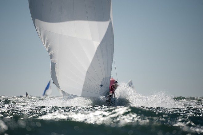  The 2010 J/80 World Championship, hosted by Sail Newport and Ida Lewis Yacht Club, Newport, RI.<br />
 Race day 4 and back outside today with some spectacular sailing conditions and sailing to be seen. This image belongs to  ©WWW.OUTSIDEIMAGES.COM <br />
Photo Credit must read © PAUL TODD/OUTSIDEIMAGES.COM or a 50 Euro fee is charge &copy; Paul Todd/Outside Images http://www.outsideimages.com