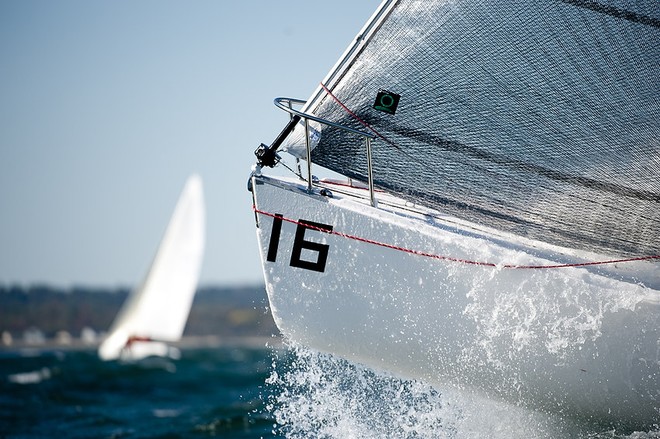  The 2010 J/80 World Championship, hosted by Sail Newport and Ida Lewis Yacht Club, Newport, RI.<br />
 Race day 4 and back outside today with some spectacular sailing conditions and sailing to be seen. This image belongs to  ©WWW.OUTSIDEIMAGES.COM <br />
Photo Credit must read © PAUL TODD/OUTSIDEIMAGES.COM or a 50 Euro fee is charge &copy; Paul Todd/Outside Images http://www.outsideimages.com