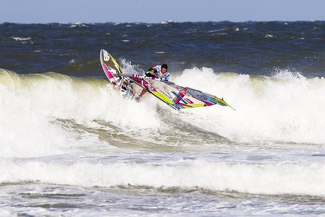 Victor back side - KIA Cold Hawaii PWA World Cup, Denmark ©  John Carter / PWA http://www.pwaworldtour.com
