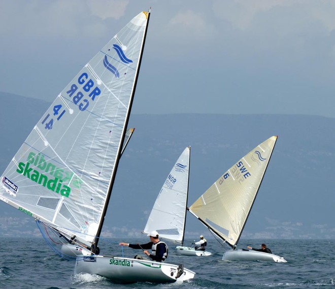 Downwind - 2010 Finn Open Junior and Senior European Championships &copy; Robert Deaves/Finn Class http://www.finnclass.org