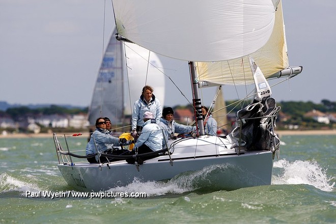 Espada,Louise Morton,GBR 50R on Day 2 at the  Coutts Quarter Ton Cup, Cowes © Paul Wyeth / www.pwpictures.com http://www.pwpictures.com