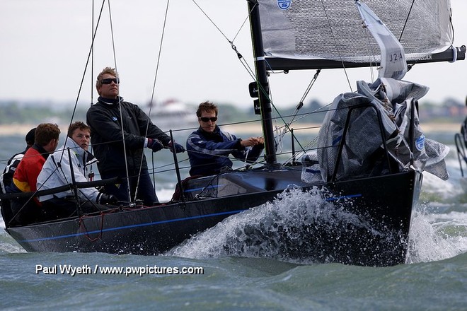 Cote,D Marston and O Ophaus.ESP 3090 on Day 2 at the  Coutts Quarter Ton Cup, Cowes © Paul Wyeth / www.pwpictures.com http://www.pwpictures.com