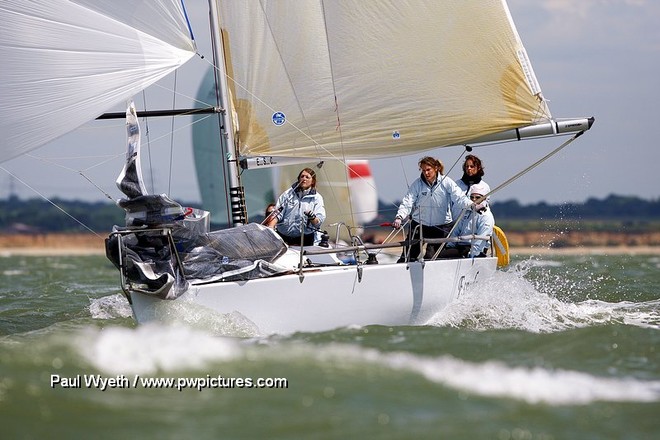 Espada,Louise Morton,GBR 50R on Day 2 at the  Coutts Quarter Ton Cup, Cowes © Paul Wyeth / www.pwpictures.com http://www.pwpictures.com