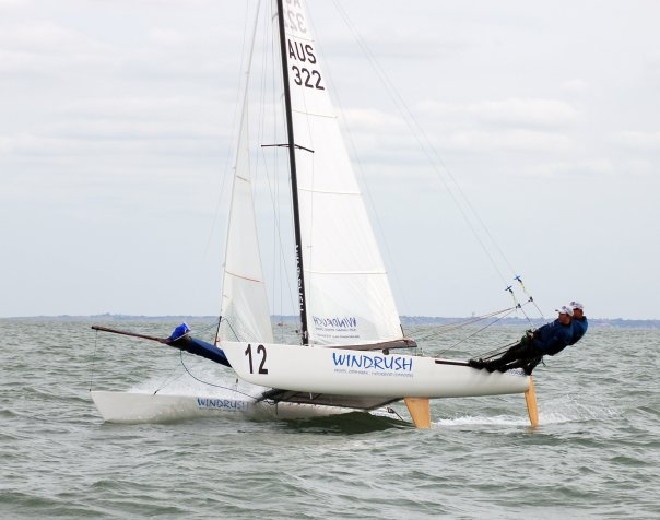 Ryan Duffield and Brett Burvill race the Windrush designed Tornado © Ryan Duffield